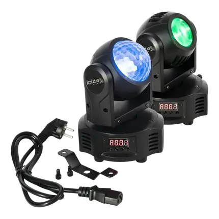 ASTRO BEAM Dubbele Lyre DMX RGBW