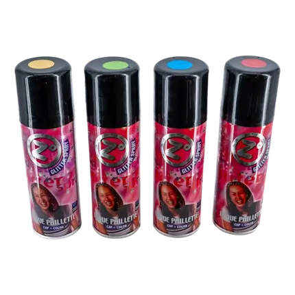 ZOCOOL GLITTERSPRAY 125 ML ROOD