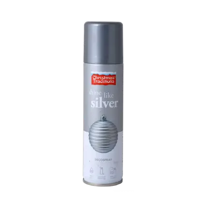 Zilveren decoratiespray 150ml