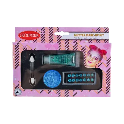 Blue star glitter make-up kit