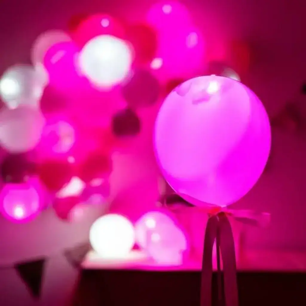 Illooms® LED-ballonnen van latex - Roze