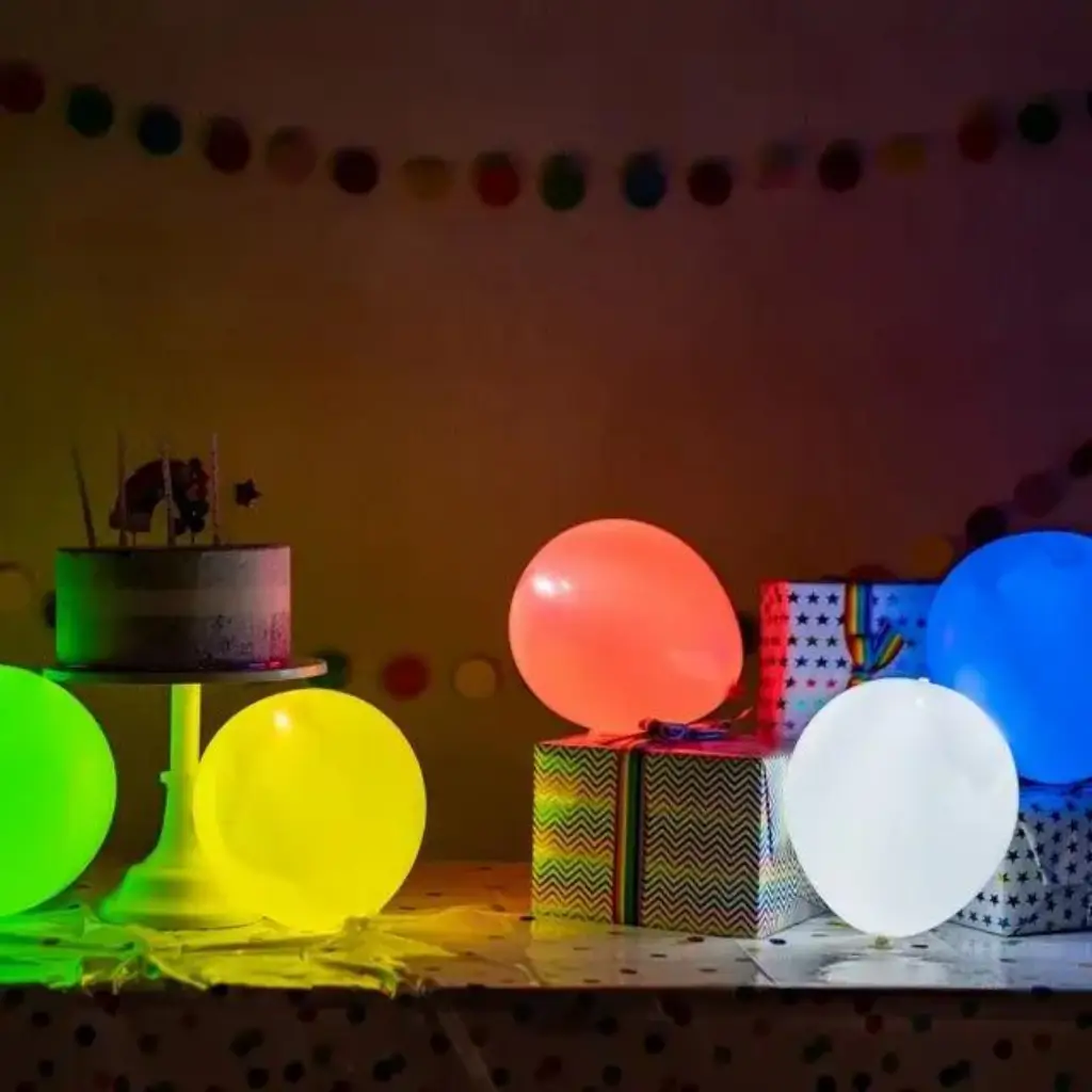 Illooms® LED-ballonnen van latex - Gemengde kleuren