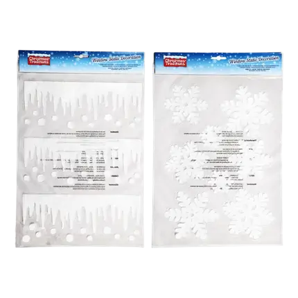 DECO FLUWELEN STICKER - 29.5X40CM - 2 ASS