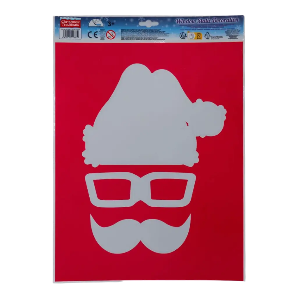 STATISCHE SELFIE STICKER 42*30 HIPSTERSANTA