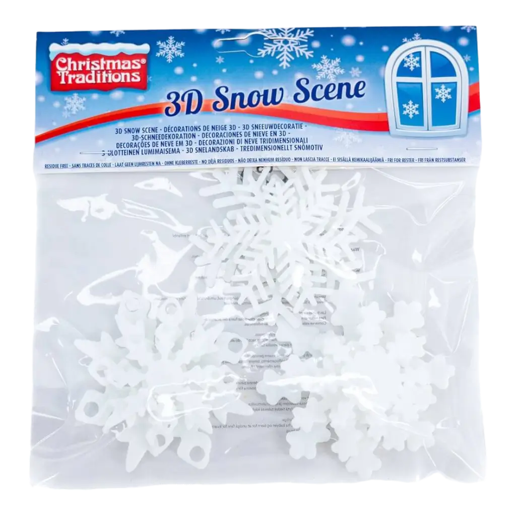 3d sneeuwdecoraties - sneeuwvlokken