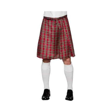 Mr Tartan rode tartan rok kilt