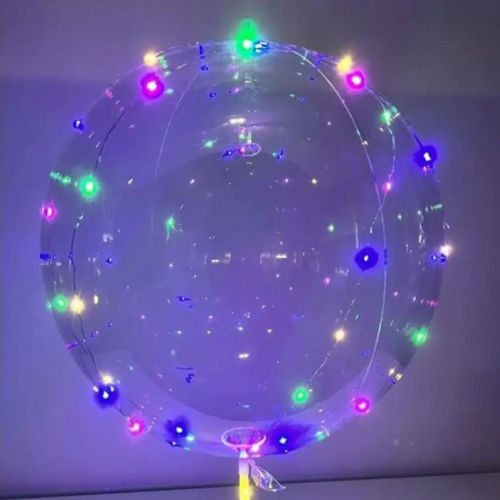 LED bubbelbal 40cm (steel + voet)