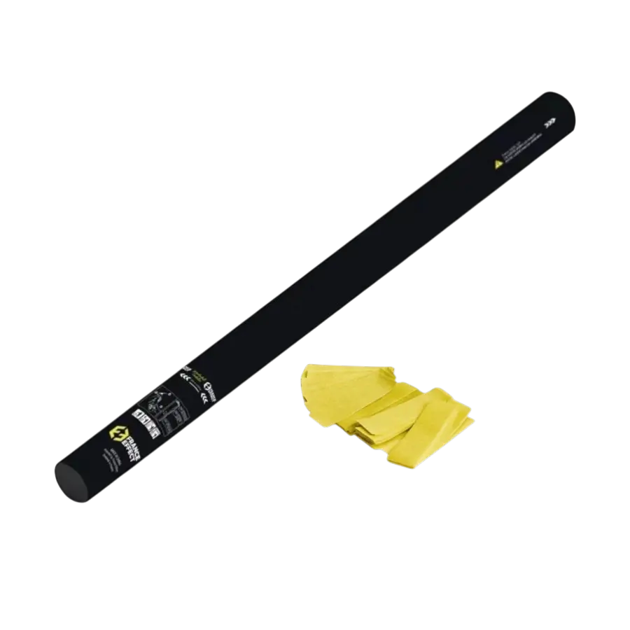 Oranje handmatig confetti kanon 80cm