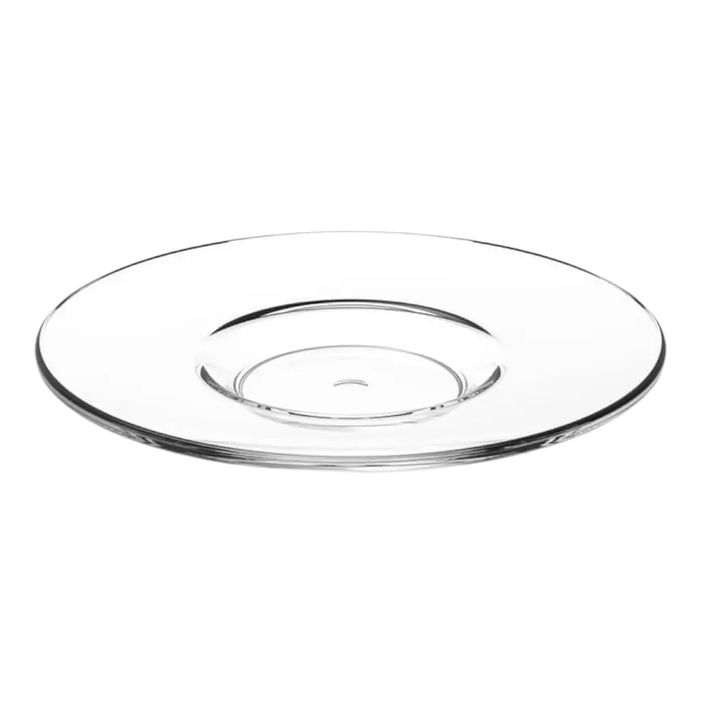 Transparante koffieonderzetter ø 10,5cm - Set van 6