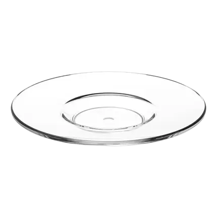 Transparante koffieonderzetter ø 10,5cm - Set van 6