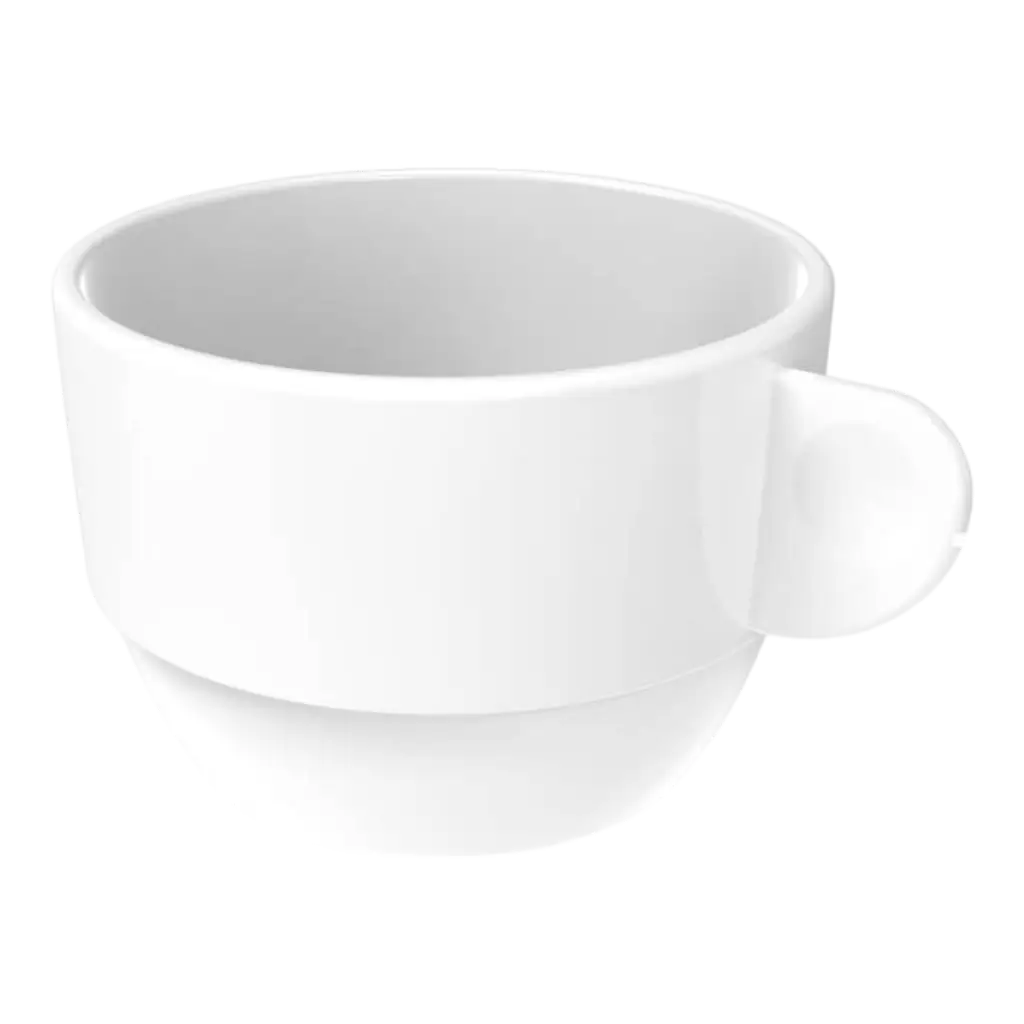 Witte dubbele espressokop 16.6cl - Set van 6