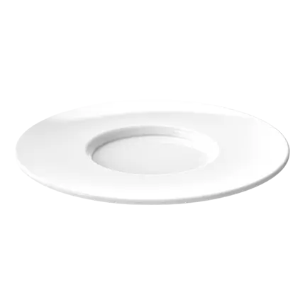 Witte dubbele espresso onderzetter ø 13cm - Set van 6