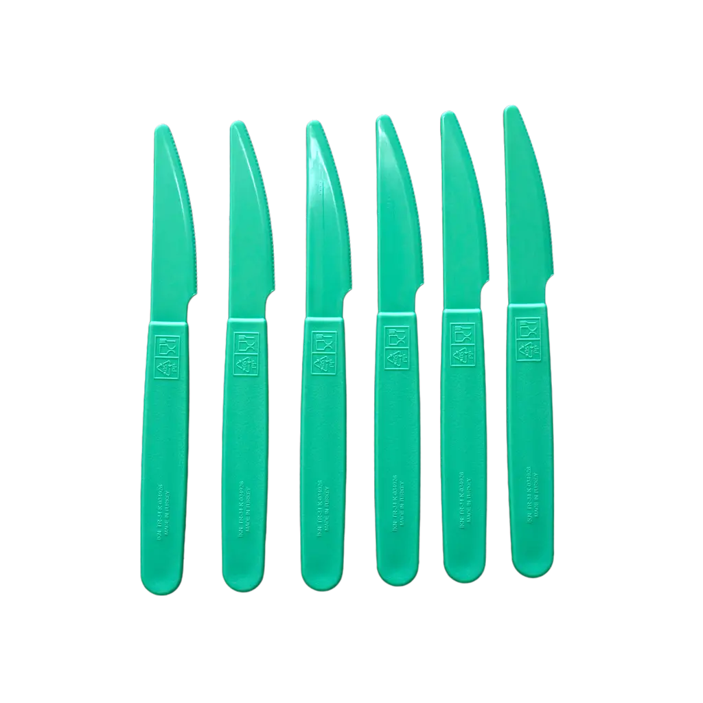 Onbreekbaar PP Pastelgroen Mes - Set van 6