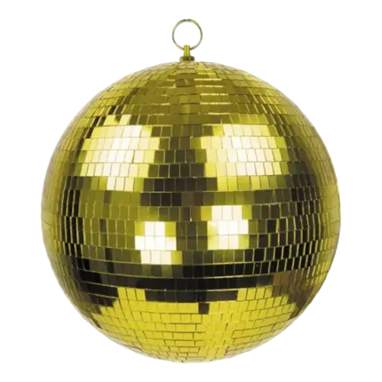 Gouden Disco Gezichtsbal - 20cm