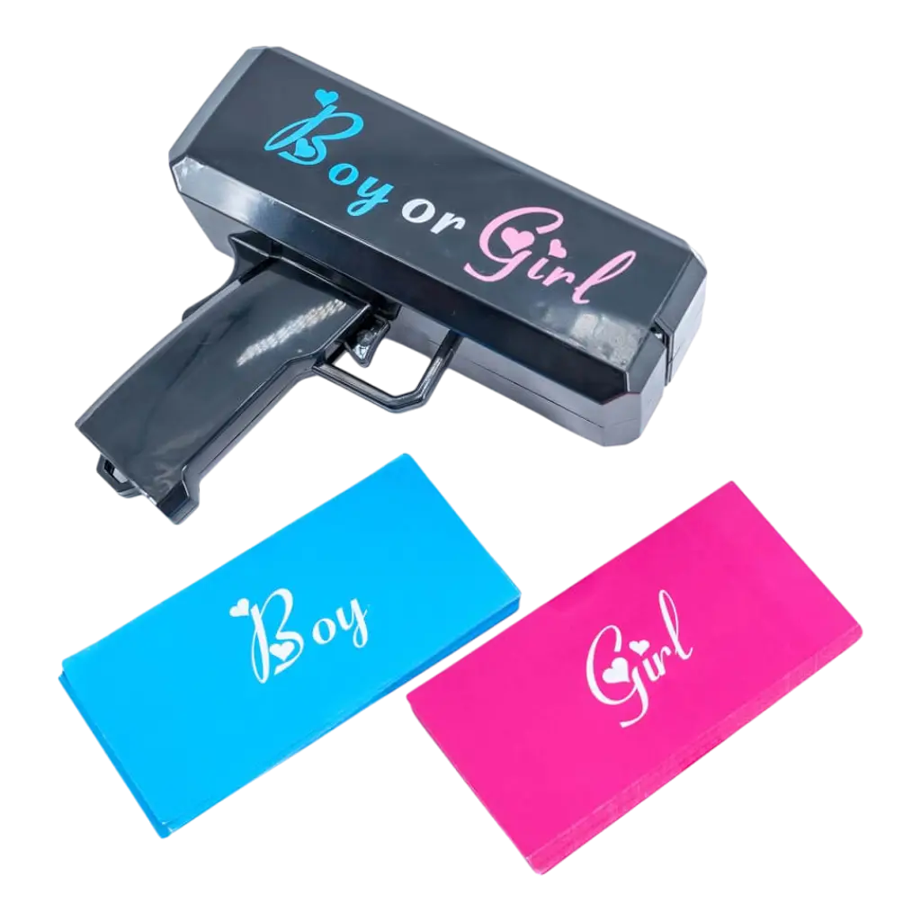 Boy or Girl Ticket Gun - Inclusief 100 valse kaartjes