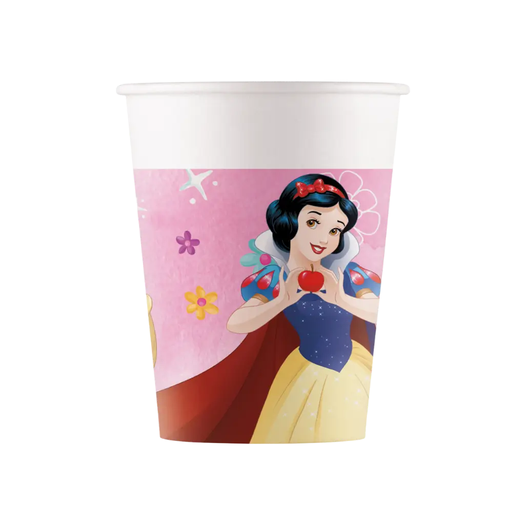 Disney prinsessen papieren beker - 25cl - Set van 8