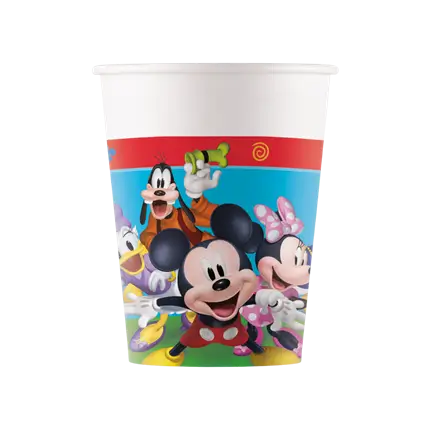 Papieren Mickey Mouse-beker - 25cl - Set van 8