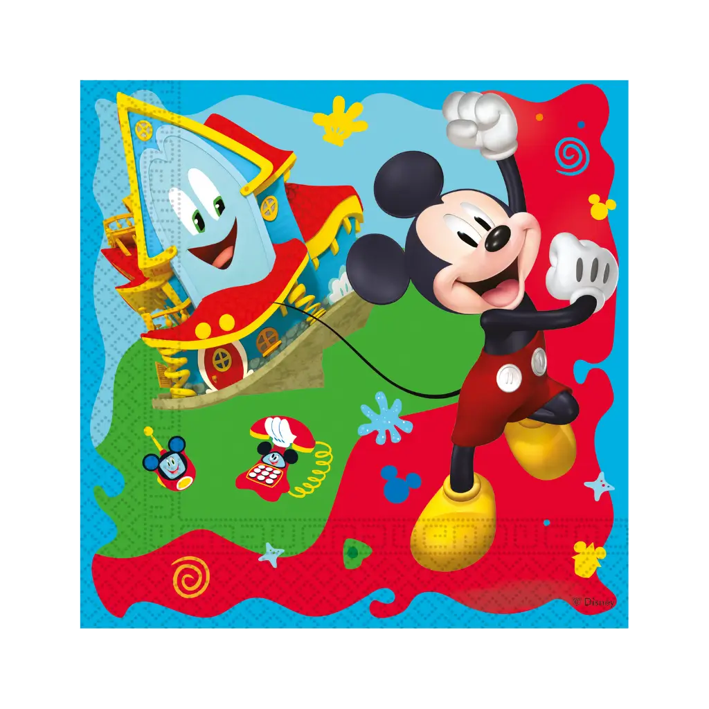 Mickey Mouse servet - Set van 20