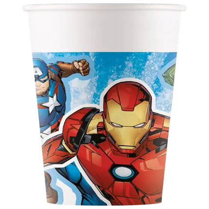 Avengers papieren beker - 25cl - Set van 8