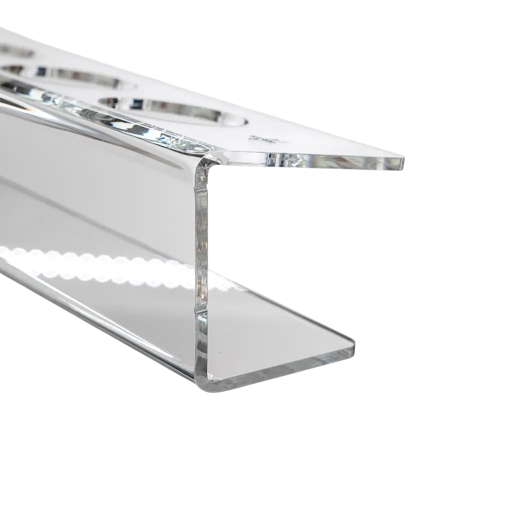 Transparante lade voor schietglas