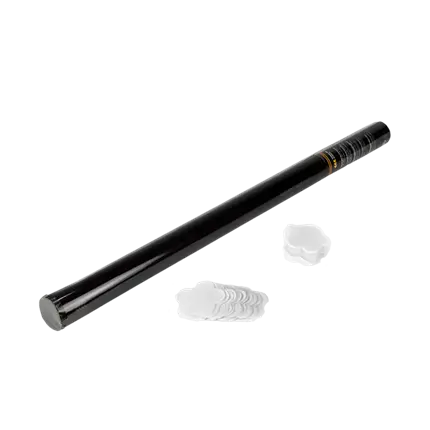 80cm Handmatig Confetti Kanon - Wit