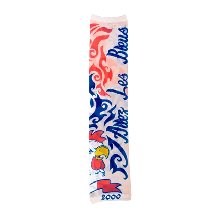 Allez les Bleus tattoo sleeve