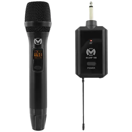 Mac Mah draadloze microfoon - W-UHF 100 M