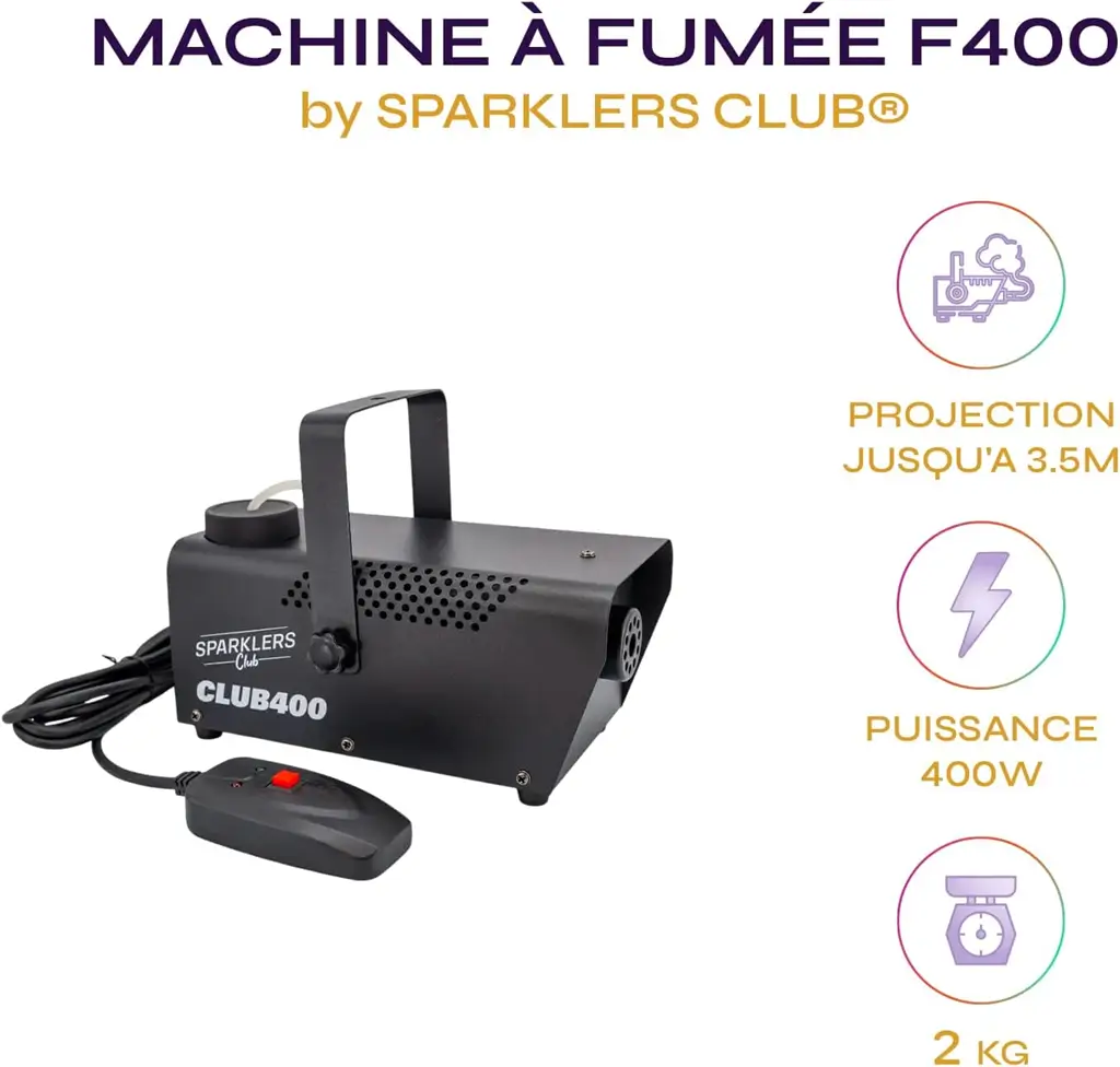 SPARKLERS CLUB® F400 ROOKMACHINE