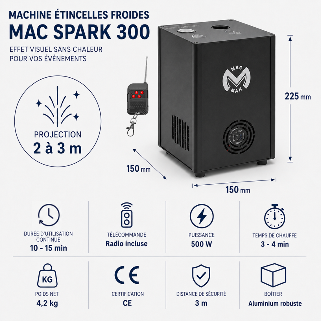 machine à étincelles froides MAC SPARK 300