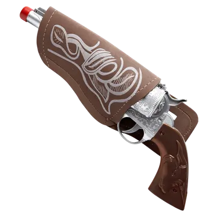 Cowboy pistool met holster en riem