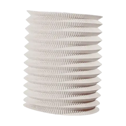 Witte papieren cilinderlantaarn