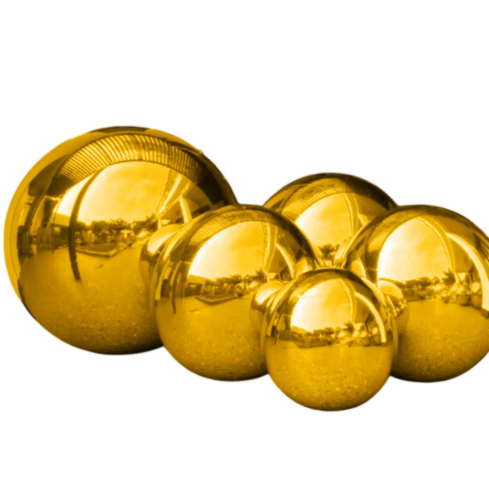 Opblaasbare Gouden Spiegelbol 40cm - Herbruikbare decoratie