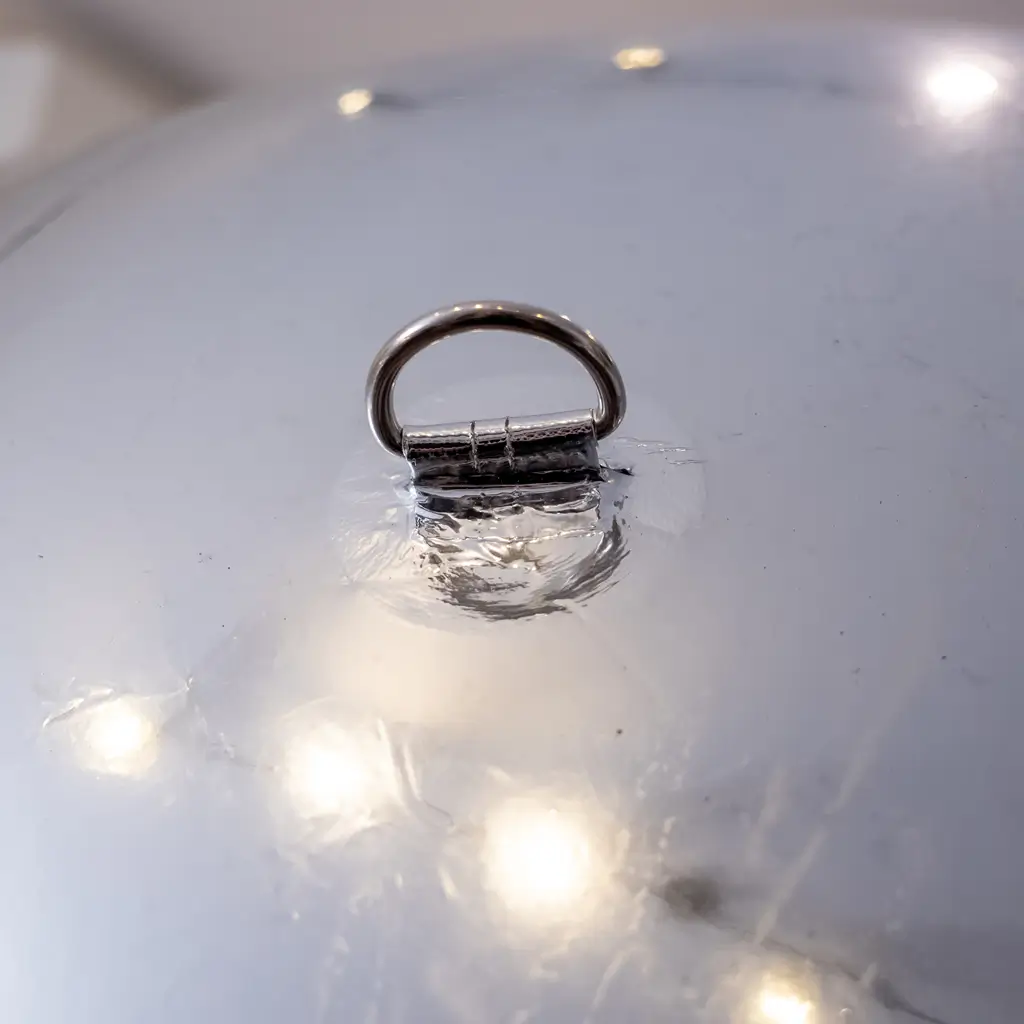 Opblaasbare Zilveren Spiegelbol 200cm - Herbruikbare Deco