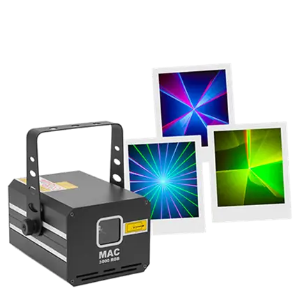 MAC 3000 RGB - Professionele meerkleurenlaser
