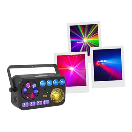 LightShow 6FX - 6 in 1 effecten met DMX
