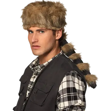 Bontvanger muts met staart