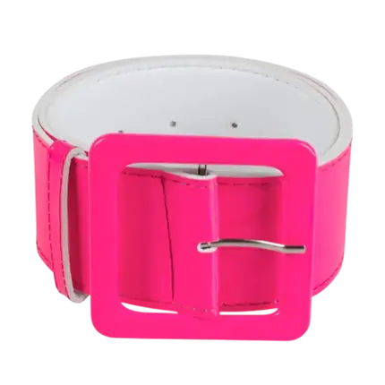 80s fluorescerend roze riem