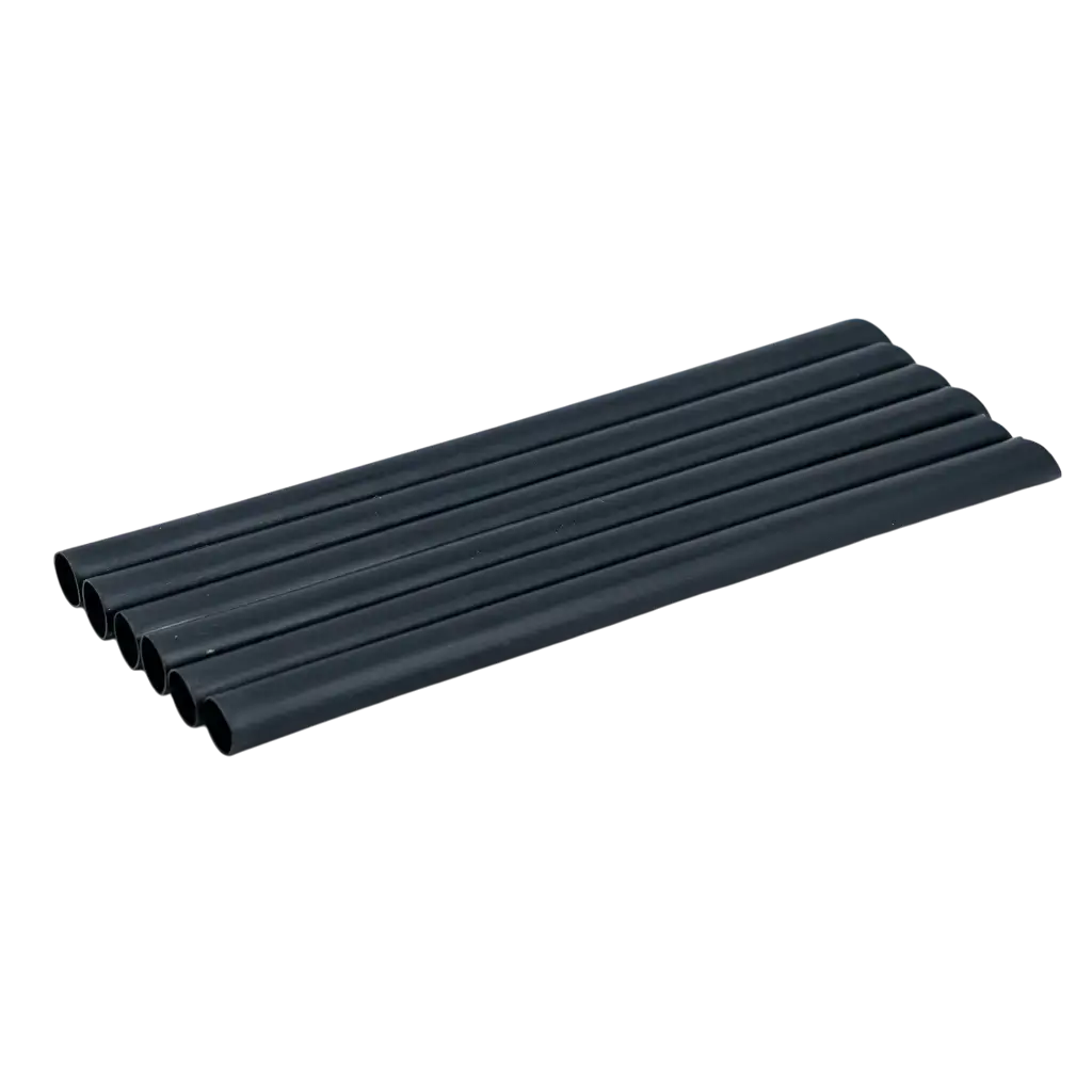 Herbruikbaar PP Afgeschuind Bubbel Thee Rietje - Zwart 20cm/ø12mm (SET VAN 100)