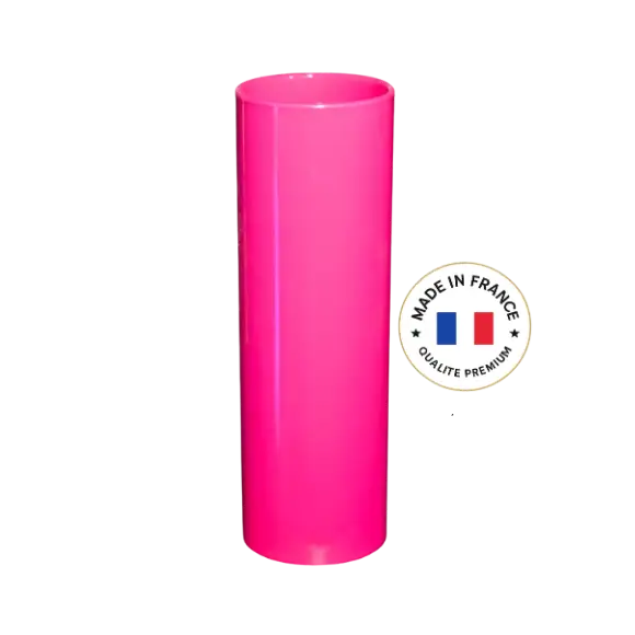 Onbreekbare glazen buis Rose 22cl