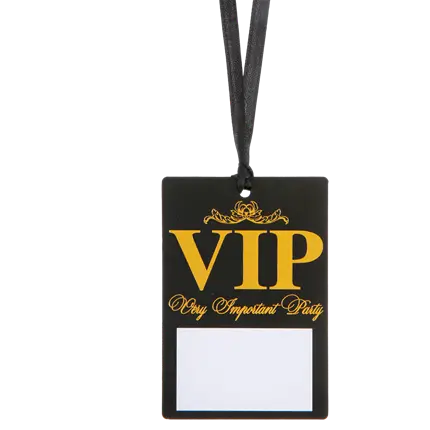 Zwart-gouden VIP-plaatskaartjes - Set van 10