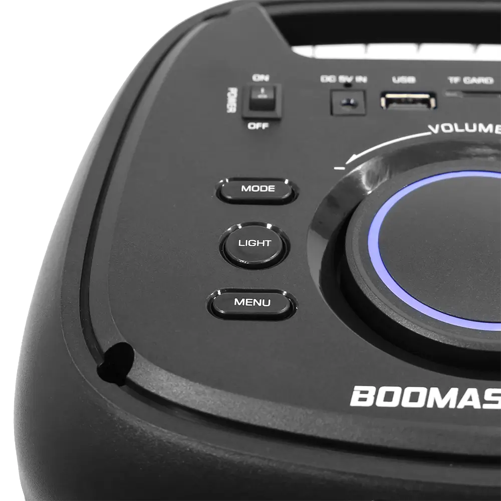 BOOMaster 300' draagbare acculuidspreker - 250W met Bluetooth, LED