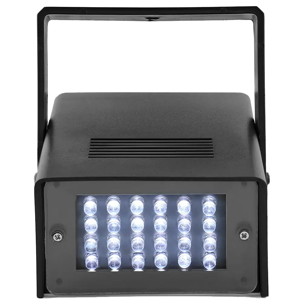 FLASHLED-MINI" LED-stroboscoop - 24 witte LED's, instelbare snelheid