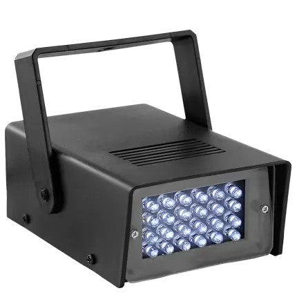 FLASHLED-MINI LED-stroboscoop - 24 witte LED's, instelbare snelheid