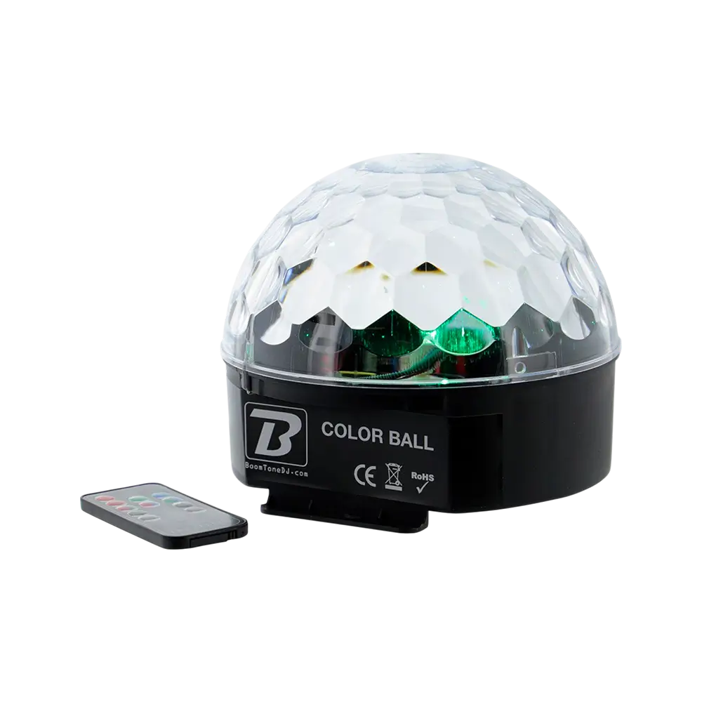 Color Ball" LED-lichtset - RGB 9W, 82 lenzen, afstandsbediening inbegrepen