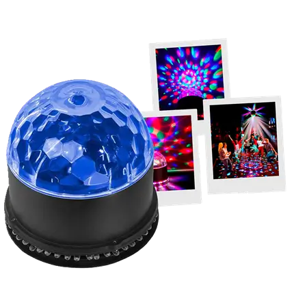 SunBall LED-lichtset - 48 RGB LED's, zon- en discobaleffecten, auto- en audiomodi