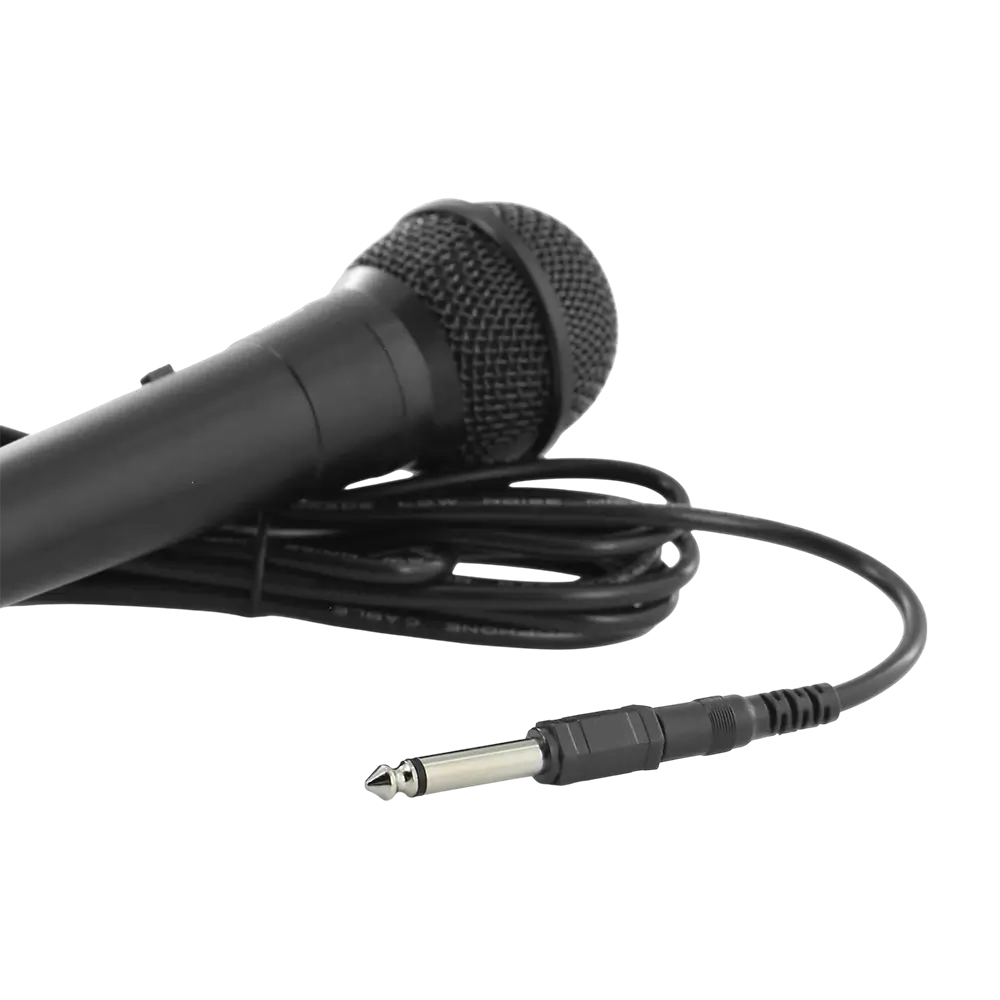 MIC10" dynamische microfoon - cardioïde, 3 m kabel, mini-jack + 6,35 mm adapter