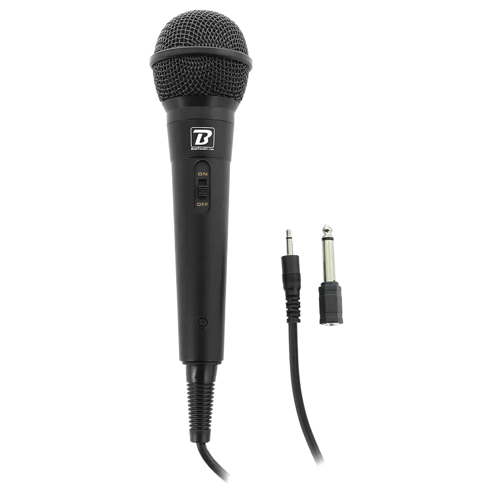MIC10" dynamische microfoon - cardioïde, 3 m kabel, mini-jack + 6,35 mm adapter