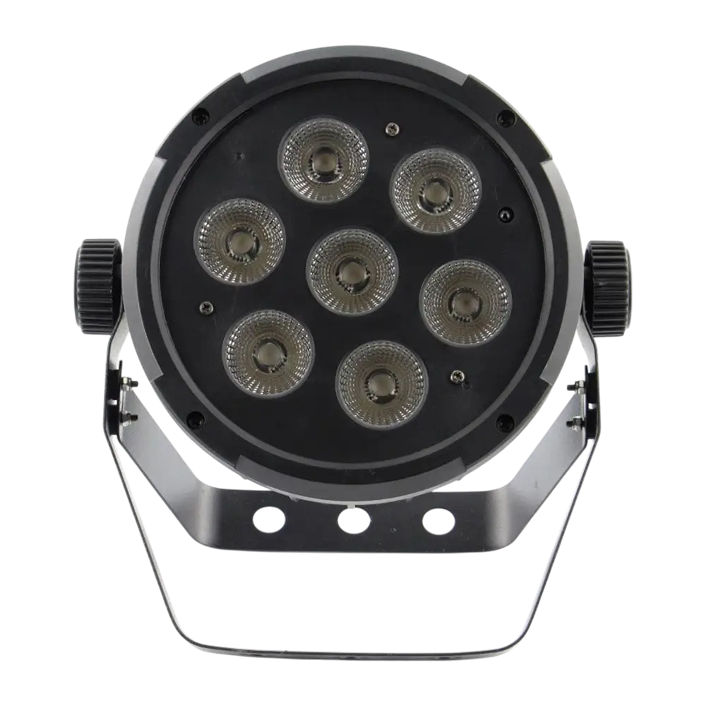 7x10W 5in1 LED PAR schijnwerper - 7 RGBWA LED's, DMX, auto- en muziekmodi en afstandsbediening