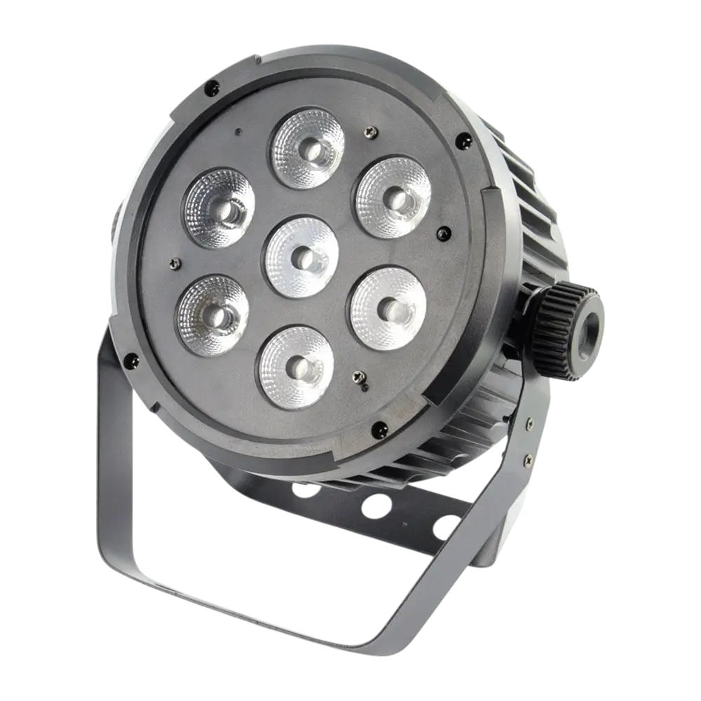 7x10W 5in1 LED PAR schijnwerper - 7 RGBWA LED's, DMX, auto- en muziekmodi en afstandsbediening