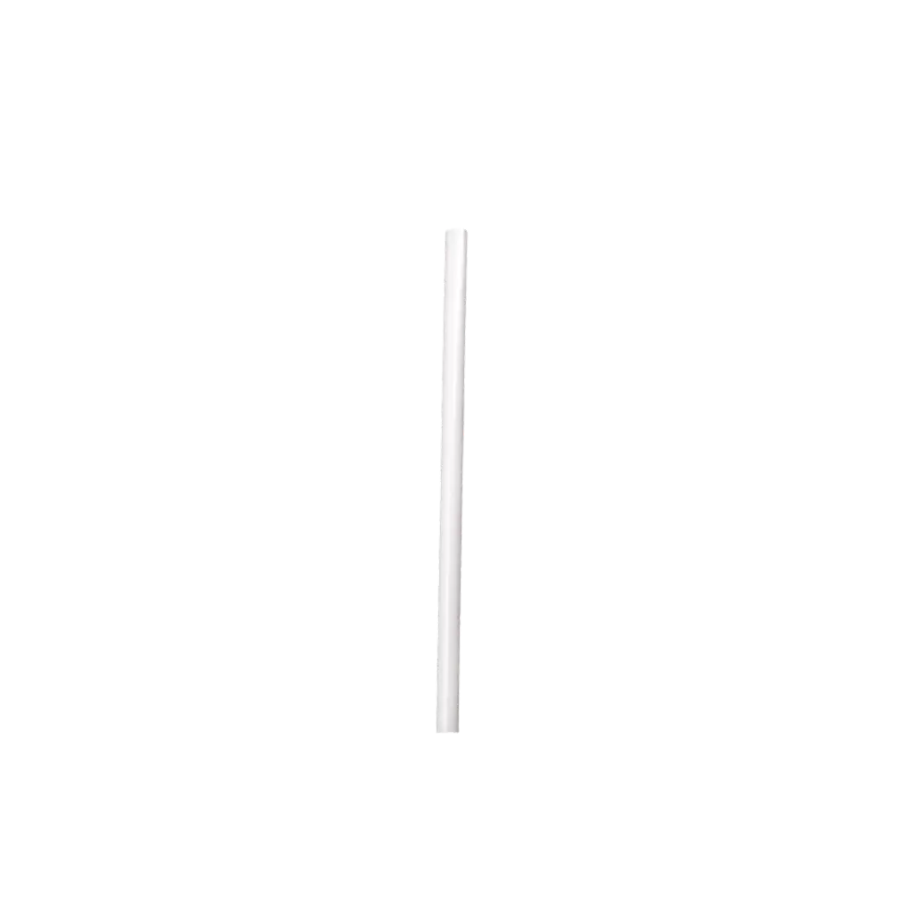Klein" recyclebaar wit PP cocktailrietje 15cm ø 8mm - voedselveilig en herbruikbaar (verpakking van 250)